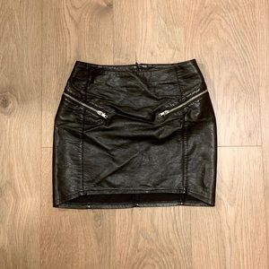 Leather Mini Skirt